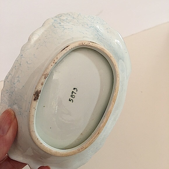 VTG Porcelain Baby and GoldfishTrinket /Soap Dish - Picture 9 of 15